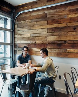 Hoagies' Heroes - Photo 10 of 13 - Recycled wood, steel, and insulation; natural sealants; low-VOC paints; and the renovation of an existing building were all critical elements of keeping Taylor Gourmet as sustainable as possible.