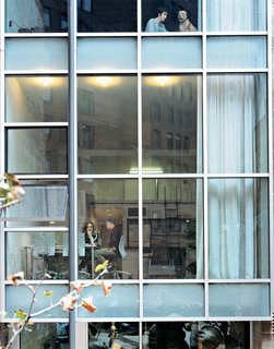 "I love the old brick walls, and the idea of something very new and sleek sort of tucked back between these historic walls," says Picker.