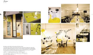 Spread from Design Taste: Farina kitchen and bar in Adelaide, Australia. Graphic design by Hecker Phelan & Guthrie. Interior design by Adriana Stelmach.