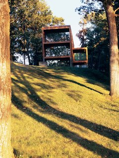 The Aperture House, facing Moose Lake.