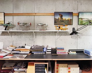 Cohen was once a pilot and his office houses the ephemera of decades spent flying around New York and New England.