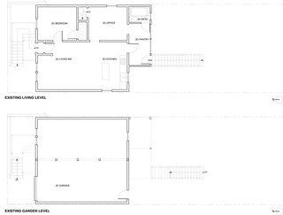 The original home measured in at 1,040 square feet. "It was a teeny tiny house," Willmer says. Perhaps not "teeny tiny" for a pair of adults but Katie and John had just had their second child when they first met Willmer. "The renovation was about starting a family, deciding to stay in the city, and needing to make a real nest and commitment to being there," Willmer says.