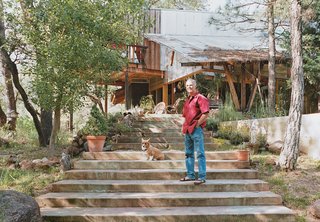 Diamond in the Rough (and Ready) - Photo 1 of 13 - Architect and builder Ken Meffan lives in Rough and Ready, California, a tiny town in the foothills of the Sierra Nevada mountains. "Rough and ready" also describes his take on domestic bliss: Meffan, 56, is known for his rugged, modern houses in the High Sierra. But when it came to creating his own homestead, he, his wife, Sue, and their four kids roughed it for over a decade (two years in a tent and nine in a workshop) while he built his family’s home by hand.