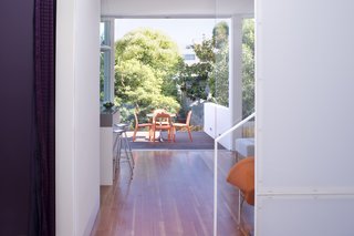 The first floor, post-renovation, offers open spaces that are full of light. This photo was taken from the same place from where the previous image was captured.<br><br>Photo by <br><br>Sharon Risedorph