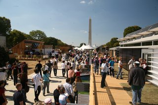 Next fall, the Solar Decathlon will again take the stage on the National Mall in Washington, D.C. Pictured here is the 2007 event photographed by Kaye Evans-Lutterodt.