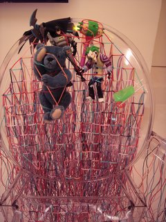 A close-up of Nurisso's playful chair.