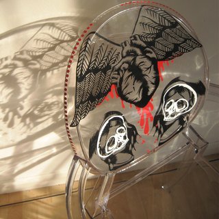 Martha Smith's tattooed Ghost chair.