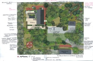 They introduced sustainable features—like geothermal heating and composting toilets—wherever the building could support them.