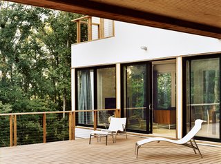 The private site allowed for generous windows and decks, but the Res 4 design could be adapted to <br><br>a more urban setting as well. Ultimately, the Dwell Home proves that a manufactured house can be site-specific. The design, scale, and materials are appropriate to the climate and context.