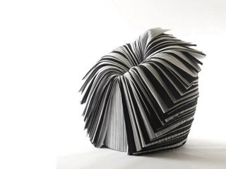 Nendo Takes Over MADProjects Gallery - Photo 6 of 6 - Nendo designed the Cabbage Chair for the XXIst Century Man exhibition curated by Issey Miyake in 2008. The piece is made of pleated paper created as a by-product during fabric production. The material would ordinarily be discarded.