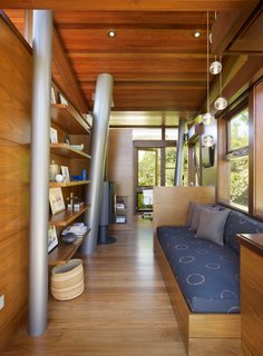 The architects took about eight months to design the tree house. Construction of the inhabitable sculpture, with its studio and lounge, took another 18 months.