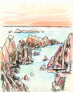 Sunset at Sea Ranch, 1977, by Lawrence Halprin. Image courtesy The Cultural Landscape Foundation.
