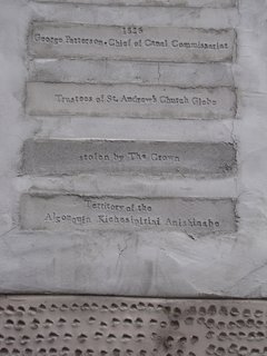 To acknowledge the property's history, the couple pressed the names of every owner, from the Algonquin people beyond, on the south side of the structure.
