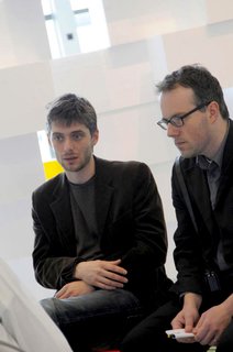 L-R: Tobias Putrih and Michael Meredith, photo by Colin Davison