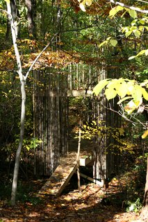 Maintaining the tree house has been a rather simple job. "It gets somewhat slick when it rains but it's holding up well," Laurie says. Besides brushing off leaves in the fall, there's little other work to do.Photograph courtesy of Laurie Stubb.