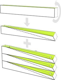 This diagram of the Grass Mirror from H2O Architects shows how the modular units combine to create a planter-mirror wall as large as desired.