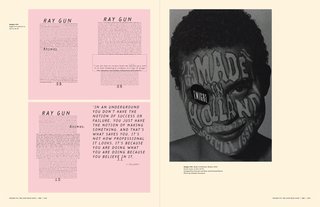 Emigre No. 70, book spread showing images from issue no. 24