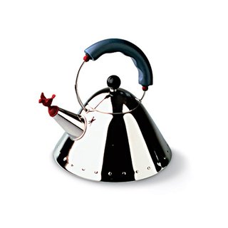 Tea Kettle, for Alessi, Michael Graves (1985).