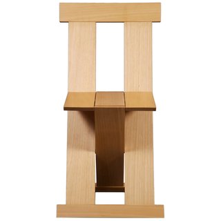 The folding Frei Egídio chair, which Bo Bardi designed with the architects Marcelo Ferraz and Marcelo Suzuki, was modeled after the lines of a 15th-century Franciscan chair. Shown is a contemporary version, manufactured in 2005.