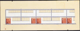 Final Weekend: Bauhaus at MoMA - Photo 2 of 16 - Torten housing estate elevation drawing by Walter Gropius. Image courtesy the Museum of Modern Art.