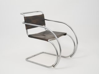 Final Weekend: Bauhaus at MoMA - Photo 5 of 16 - Armchair by Ludwig Mies van der Rohe. Image courtesy the Museum of Modern Art.