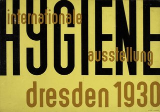 Final Weekend: Bauhaus at MoMA - Photo 7 of 16 - Design for a poster for Internationale Hygiene by Erich Mrozek. Image courtesy the Museum of Modern Art.