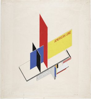 Final Weekend: Bauhaus at MoMA - Photo 11 of 16 - Design for a kiosk and display boards by Herbert Bayer. Image courtesy the Museum of Modern Art.