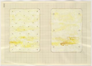 Untitled (Double Mattress Yellow) by Rachel Whiteread, on display at the Hammer Museum through April 25, 2010. Image courtesy of the Hammer Museum.