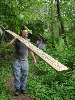 With the help of friends, Moskow and Linn constructed the Swamp Hut in five weeks, saving them an estimated $15,000 in labor and making the total cost of the project just the $7,500 for materials.