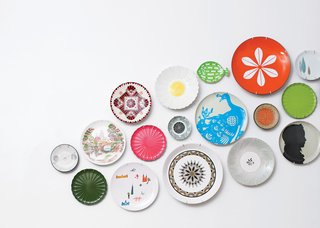 Flea markets and thrift stores were gold mines for finding the plates Congdon used—to great effect—to adorn the kitchen wall.