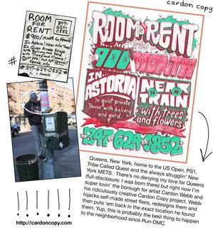 New York city-based graphic artist Cardon Webb takes handwritten fliers posted in the street (most often by owners looking for lost pets) and turns them into illustrated posters (then reposts them where he found the originals). View more of his work at cardoncopy.com.