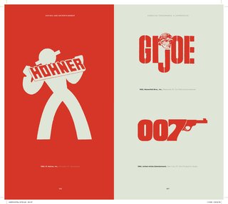 Easily one of the most iconic logs of the 1960s, James Bond's 007 trademark still feels groovy, sexy, and sophisticated. This GI Joe tradmark from 1965 certainly isn't the one I grew up with, though I like Joe's face.
