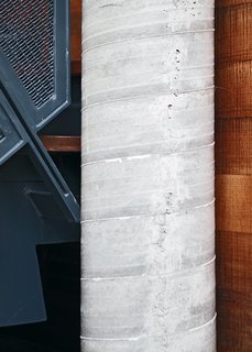 Concrete pillars are key in the event of a tidal wave.