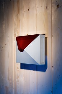 Designed by Clare Hsu—a student at the California College of the Arts in San Francisco, California—this mailbox is pictured at the California College of the Arts's Wattis Institute galleries from April 16-24, 2010 as part of the The Way Beyond Art: Sunny Memories exhibition.