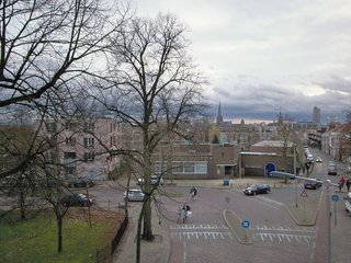 A photograph of the exterior of Werkplaats Typografie in Arnhem, where Martens has taught since 1998.