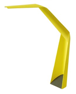 It doesn't look like a sheet of loose leaf, but this task light from Swedish lighting company Wästberg and multi-disciplinary Swedish designers Claesson Koivisto Rune is, in fact, made of paper. Developed by Södra, a forest industry company (Swedish, natch), the material is called DuraPulp, a compound made from 100% renewable fibers that can withstand heat and water, but is totally biodegradable.