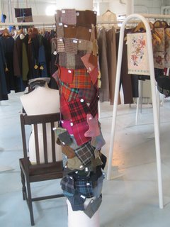 I couldn't resist the pole of Harris Tweed swatches. Ah to live on the rolling moor in the heather and fen.