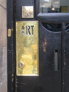 Mackintosh designed everything at the Glasgow School of Art including the font you see everywhere. I love it here on the main door to the building.