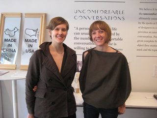 Uncomfortable Conversations - Photo 1 of 7 - Liz Kinnmark and Kegan Fisher, the dynamic duo behind Design Glut, have exhibited at the Javits Center the past few years, but decided that something off-site would allow them a little more freedom to be conceptual rather than product-driven.