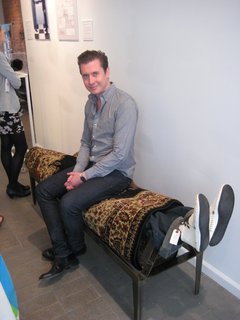 Uncomfortable Conversations - Photo 6 of 7 - Kevin Carpet Bench by Will Robison. There are some folks in this world who find pleasure by being rolled up in a carpet, and there are some who seek it by sitting on them.