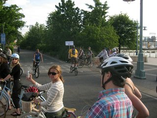 We cruised along the Hudson river on the West Side Highway bike path.