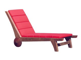 Motta named his Parati chaise after the historic Brazilian town, colonized by Portugal then imperialized by Brazil. The demo wood used in its construction renders each chaise slightly different.