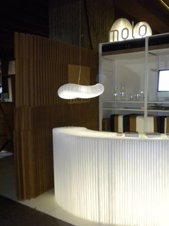 At the Montreal International Interior Design Show, the Softwalls and Softblocks formed the Molo booth as well as the pathway and wall dividers in the sustainability section.