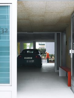 Just outside the lobby is a drive-through for Spiekermann’s Audi.