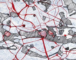 Events this Weekend: 7.1-7.4 - Photo 1 of 2 - John Briscella, "UGNB (Urban Gridded Notebook)" (detail), 2009. On display as part of UNPLANNED: Research and Experiments at the Urban Scale.