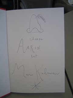I asked Maira to sign my copy of The Elements of Style and she made this charming little drawing of a hat for me!