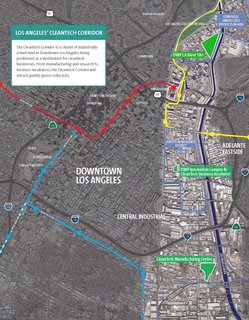 Winners: Cleantech Corridor Competition - Photo 1 of 7 - The Cleantech Corridor cuts a wide swath through L.A.'s downtown for four miles along the Los Angeles River.