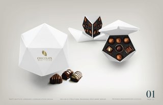 The Youngest Guns Contest - Photo 4 of 52 - Chocolate Box, 2010, by Pratt Institute student Priyanka Krishnamohan, who is pursuing a degree in Communication Design with a Packaging Design emphasis.
