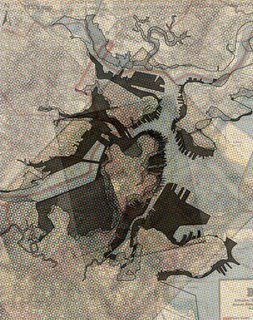 The Youngest Guns Contest - Photo 7 of 52 - Map of Boston's landmass, growth over time. Created for an information design class at Northeastern University by architecture student Nicole Fichera.