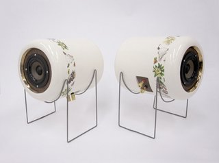 The Youngest Guns Contest - Photo 25 of 52 - Ceramic speakers, by Emily Carr University of Art & Design industrial design student Tom Chung.